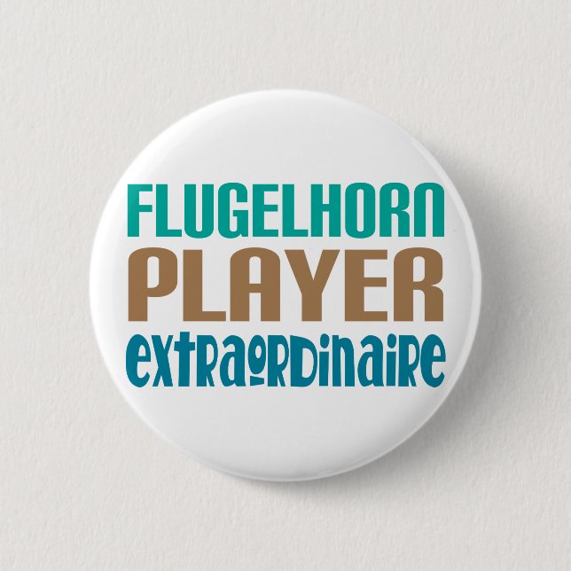 Extraordinaire Flugelhorn spelare Knapp (Framsida)