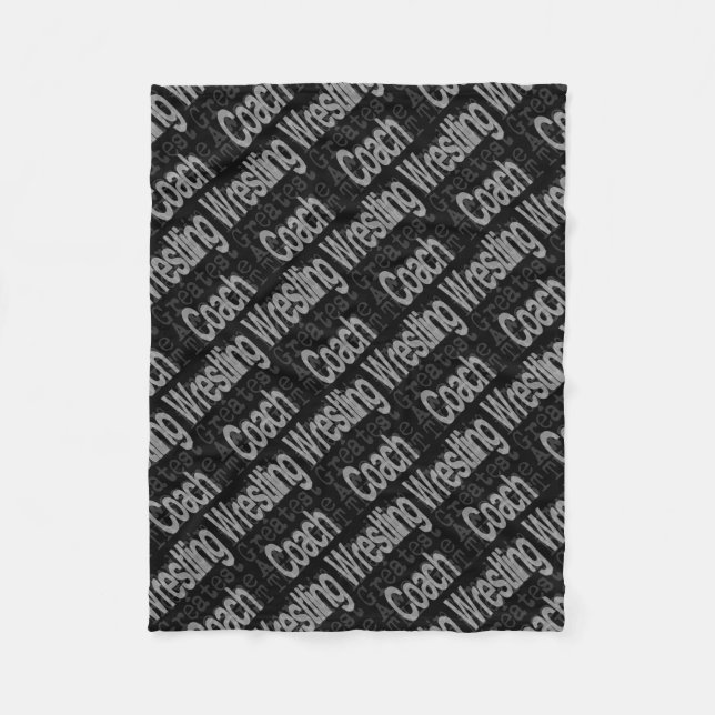 Extraordinaire för brottning av Coach Fleecefilt (Framsidan)