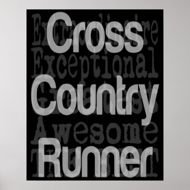 Extraordinaire för cross country Springer Poster (Framsidan)