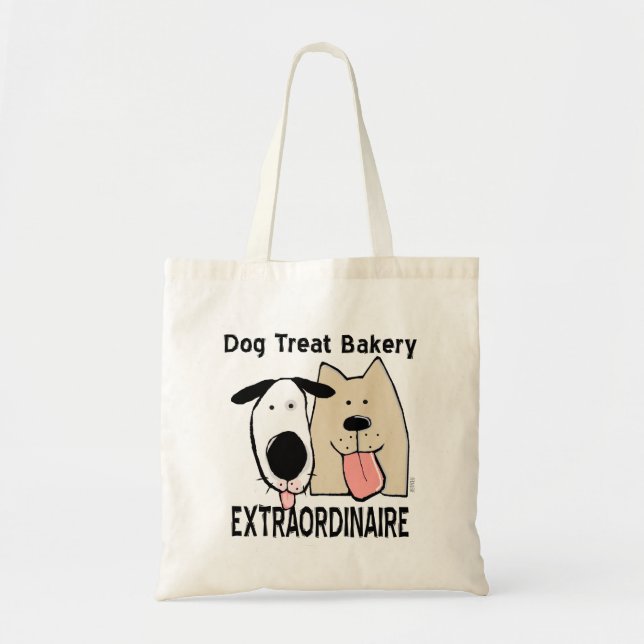 Extraordinaire för Cute Hund Treat Bakery Tygkasse (Framsidan)
