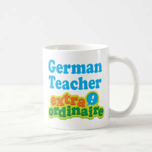 Extraordinaire gåvaidé för tysk lärare kaffemugg