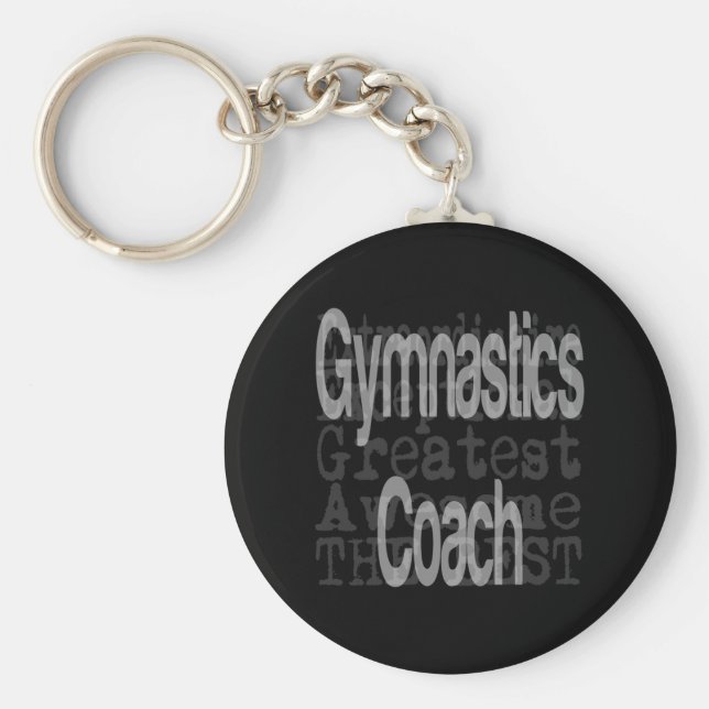 Extraordinaire Gymnastics Coach Nyckelring (Framsidan)