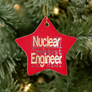 Extraordinaire Nuclear Ingenjör Julgransprydnad Keramik
