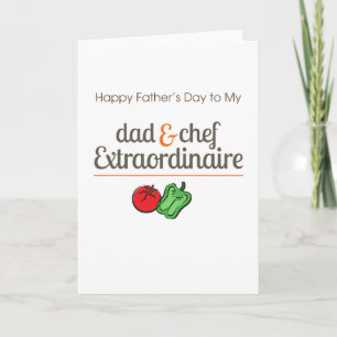Extraordinaire pappa och kock kort