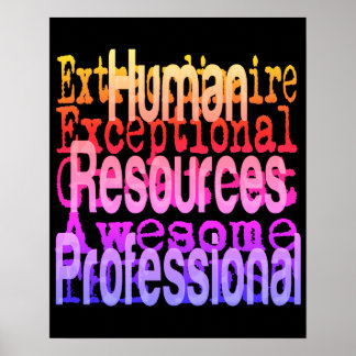 Extraordinaire Professionell för mänskliga resurse Poster