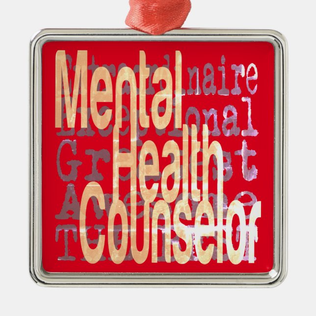 Extraordinaire, rådgivare för psykisk hälsa julgransprydnad metall (Framsidan)