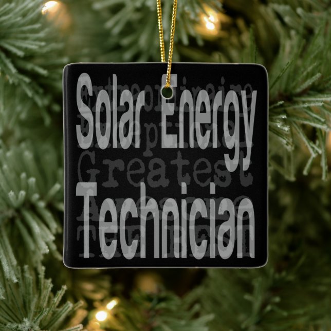 Extraordinaire solenergitekniker julgransprydnad keramik (Träd)