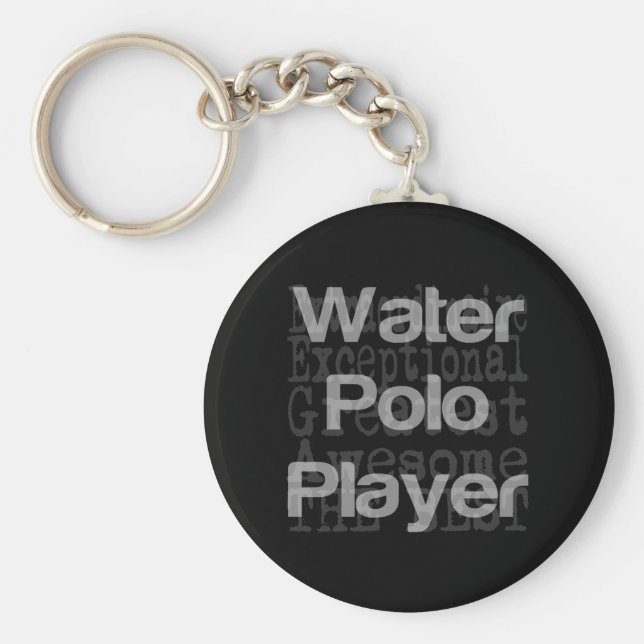 Extraordinaire vatten Polo Player Nyckelring (Framsidan)