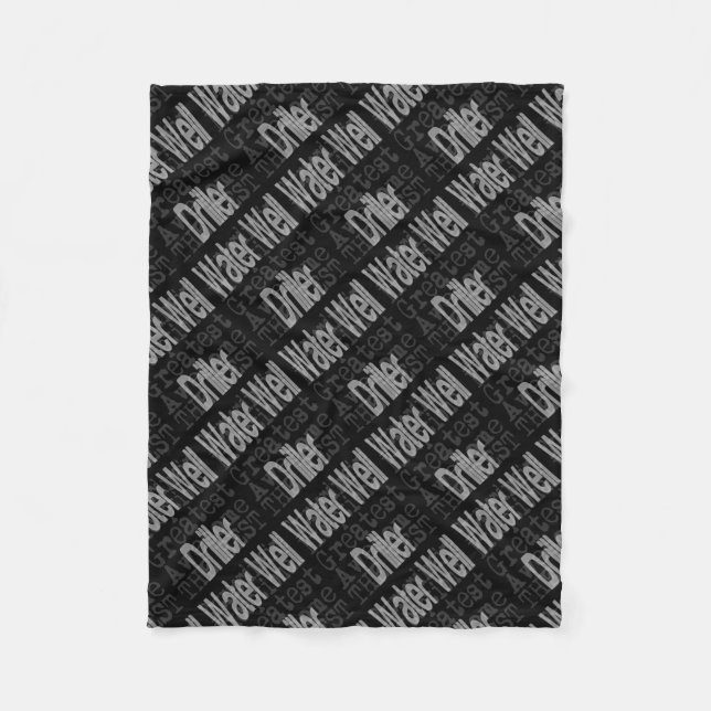 Extraordinaire vatten well Driller Fleecefilt (Framsidan)