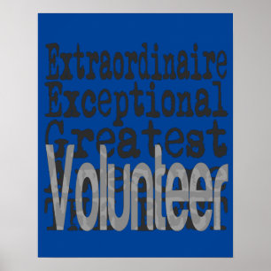Extraordinaire volontär poster