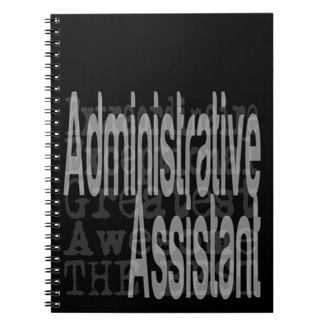 Extraordinär administrativ assistent anteckningsbok (Framsidan)