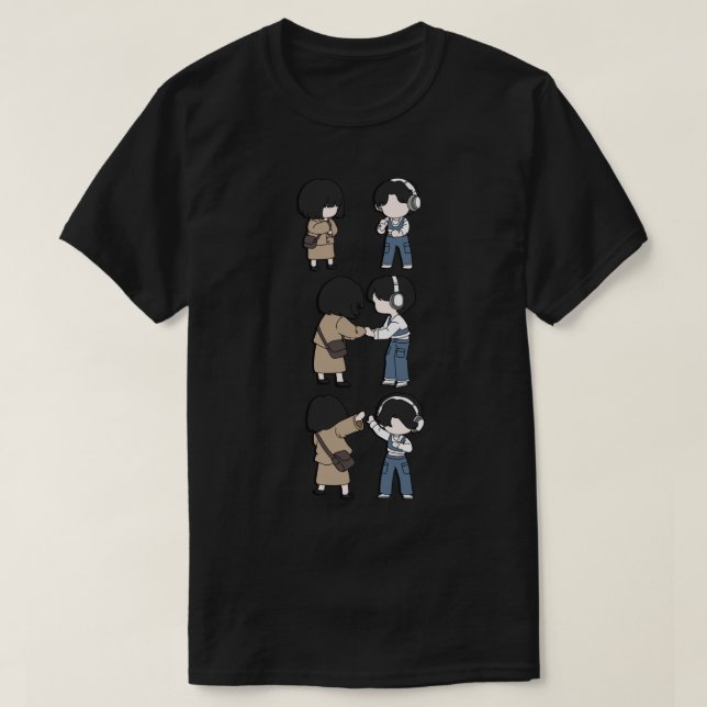 Extraordinär advokat Woo Chibi Art Sticker.png T Shirt (Design framsida)