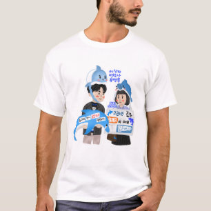 Extraordinär advokat Woo Kdrama - Whale Couple T Shirt