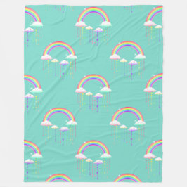 Extraordinär Andlig-symbol Mönster 7 Fleecefilt