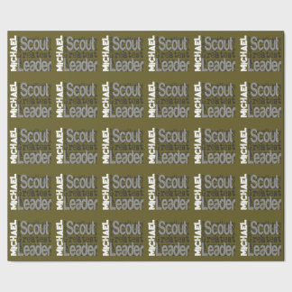 Extraordinär ANPASSNINGSBAR för scout Leader Presentpapper