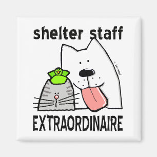 Extraordinär assistent för djurskydd magnet