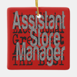 Extraordinär assistent Store Manager Julgransprydnad Keramik