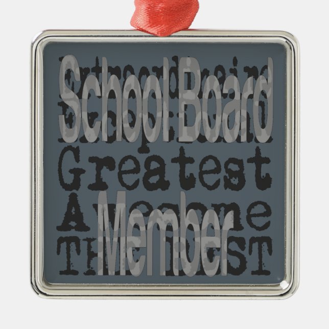 Extraordinär chef för skolstyrelsen julgransprydnad metall (Framsidan)