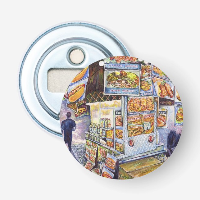 Extraordinär konstnärlig arbetsbelastning flasköppnare (Framsidan)