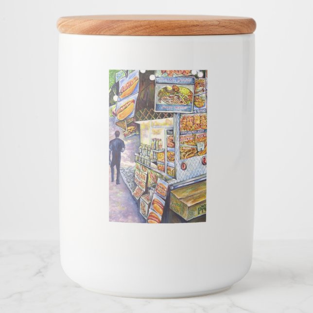 Extraordinär konstnärlig arbetsbelastning mat etikett (Framsida)