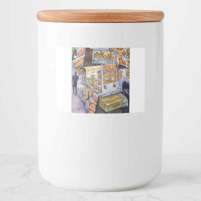 Extraordinär konstnärlig arbetsbelastning mat etiketter (Framsida)