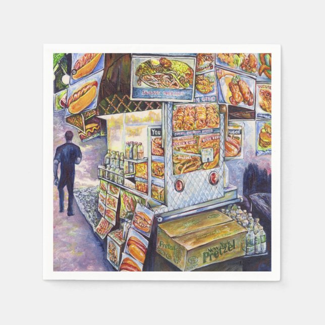 Extraordinär konstnärlig arbetsbelastning pappersservett (Framsidan)