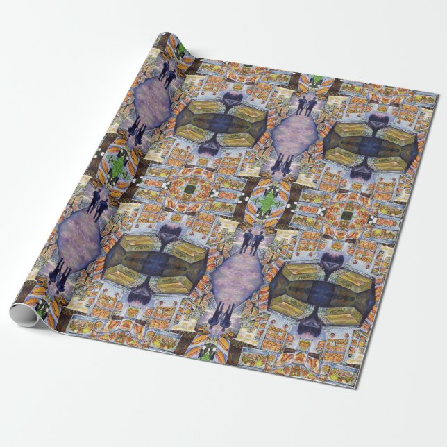 Extraordinär konstnärlig arbetsbelastning presentpapper (Utrullad)