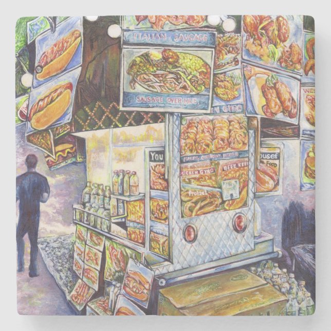 Extraordinär konstnärlig arbetsbelastning stenunderlägg (Framsidan)