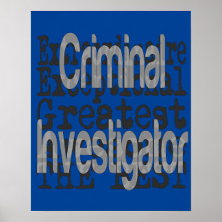 Extraordinär kriminalutredare poster