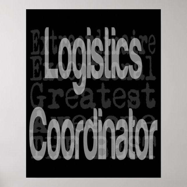 Extraordinär logistiksamordnare poster (Framsidan)
