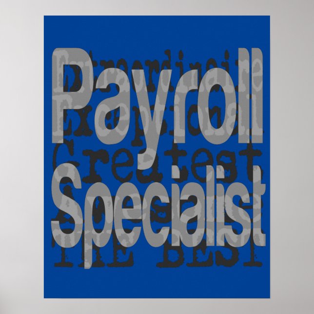 Extraordinär lönespecialist poster (Framsidan)