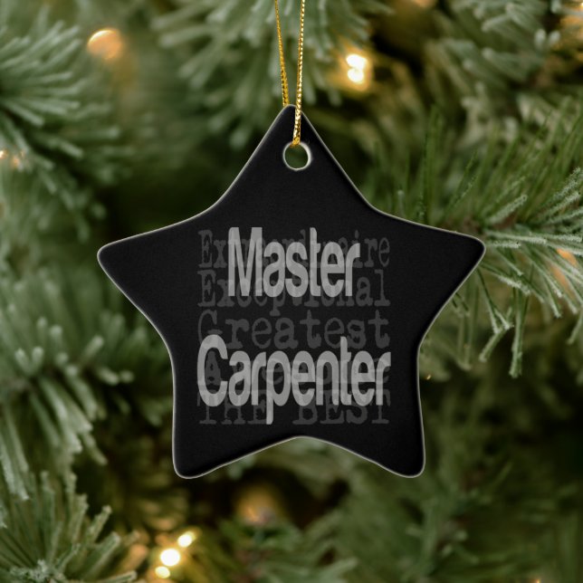 Extraordinär master Carpenter Julgransprydnad Keramik (Träd)