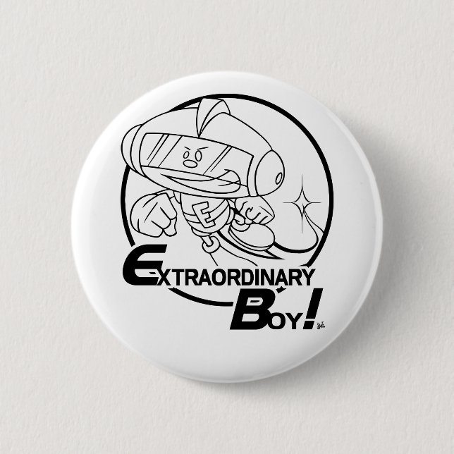 Extraordinär pojke! Pin Knapp (Framsida)