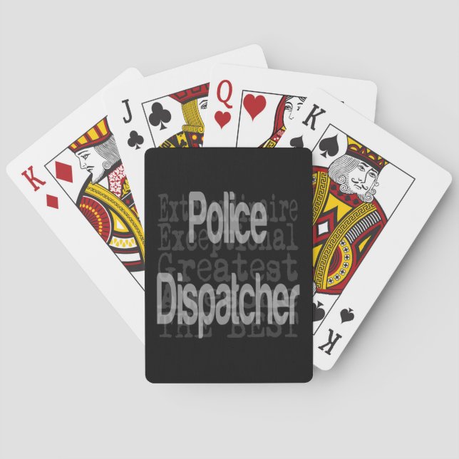 Extraordinär polis Dispatcher Kortlek (Baksidan)