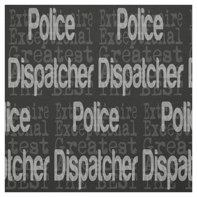 Extraordinär polis Dispatcher Tyg (Provkarta)
