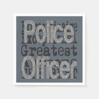 Extraordinär polis pappersservett