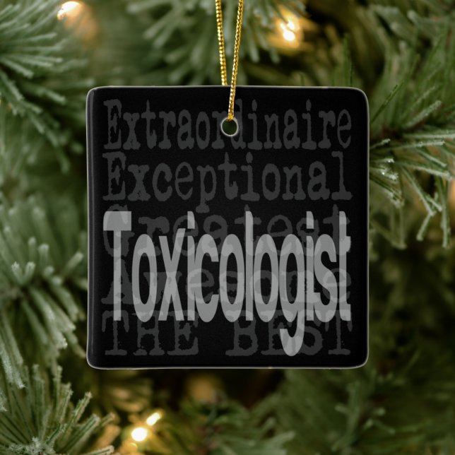 Extraordinär toxikolog julgransprydnad keramik (Träd)