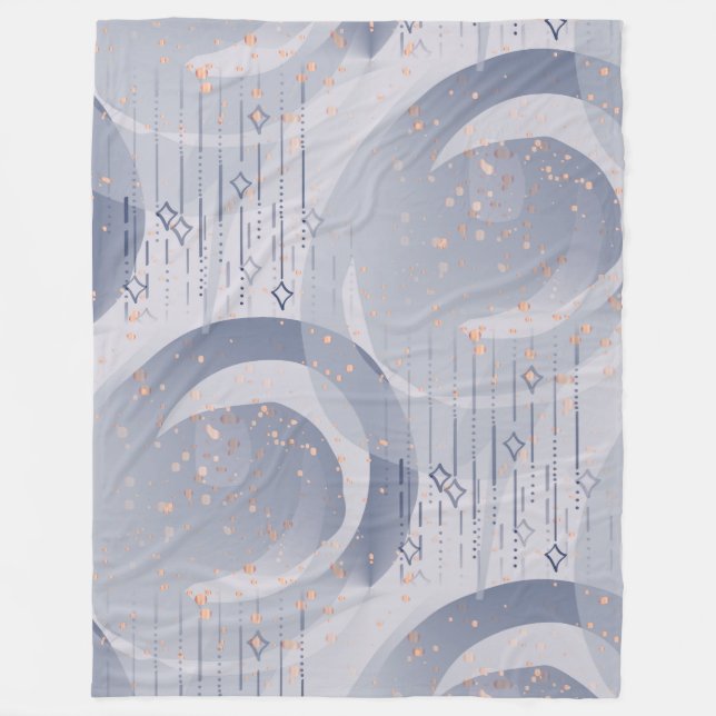 Extraordinära dekoformer för Abstrakt Mönster 1 Fleecefilt (Framsidan)