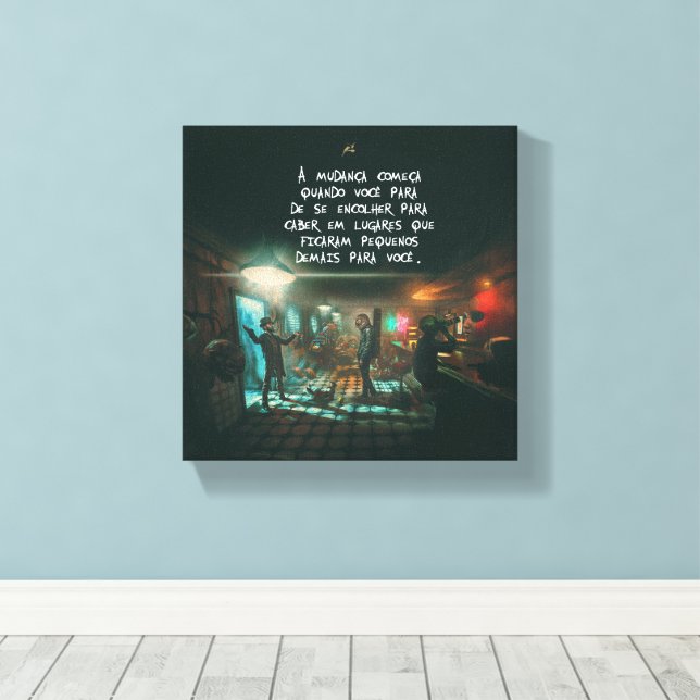 Extraordinário Canvastryck (Insitu (trägolv))