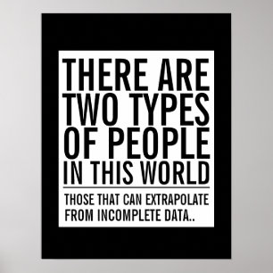Extrapolat från ofullständiga datagästen humor poster