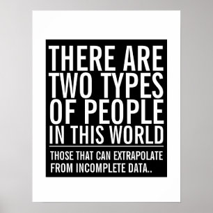 Extrapolat från ofullständiga datagästen humor poster