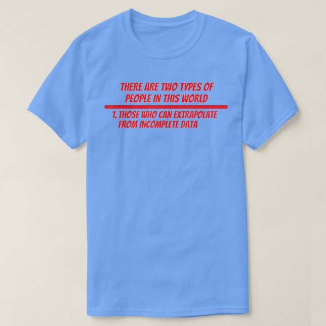 Extrapolat T Shirt Data Science Shirt (Design framsida)