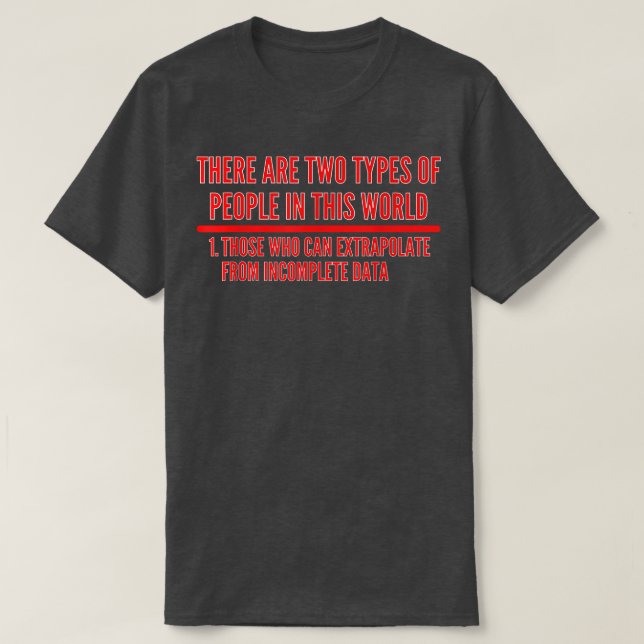 Extrapolate T ShirtData Science Shirt 526 (Design framsida)