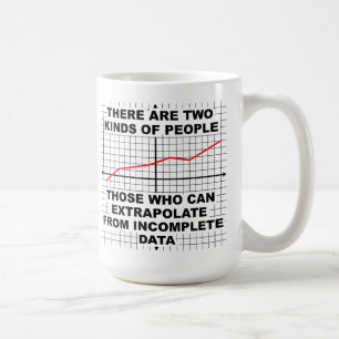 Extrapolera från ofullständiga data-mugg kaffemugg