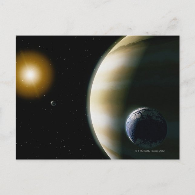 Extrasolar Planet Vykort (Framsida)