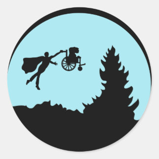 Extraterala fästanordningar runt klistermärke