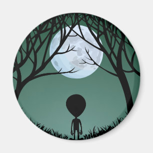Extraterala utlämningar och dekoration av Alien Fr Magnet