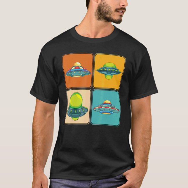 Extrateralt oidentifierat flygobjekt pop Uf T Shirt (Framsida)
