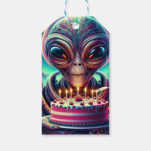 Extrateralt utlänning som äter dagkummel presentetikett