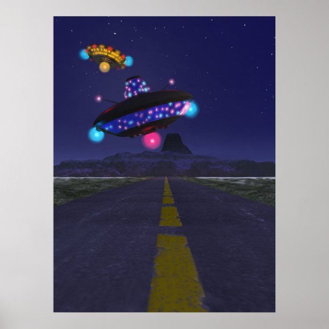 Extraterestrieal Highway Print Poster (Framsidan)